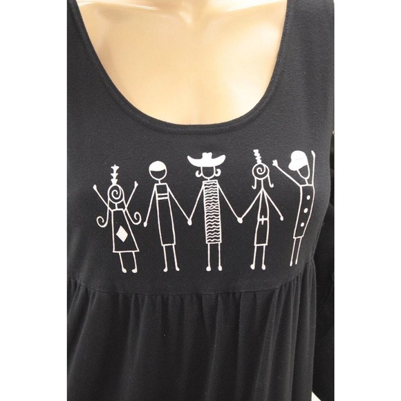 California Concepts Maxi Dress Bolero Cardigan Set Size 12 Artsy Women Graphics - Picture 6 of 13